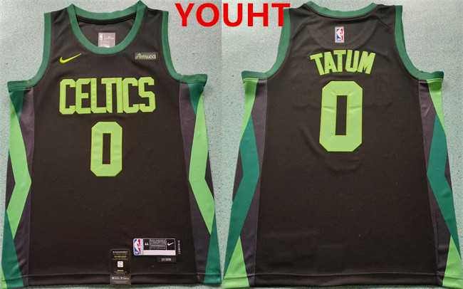 Youth Boston Celtics #0 Jayson Tatum Black 2024-25 City Edition Statement Edition Stitched Basketball Jersey,We sell and wholesale Youth Boston Celtics #0 Jayson Tatum Black 2024-25 City Edition Statement Edition Stitched Basketball Jersey on line form chian!